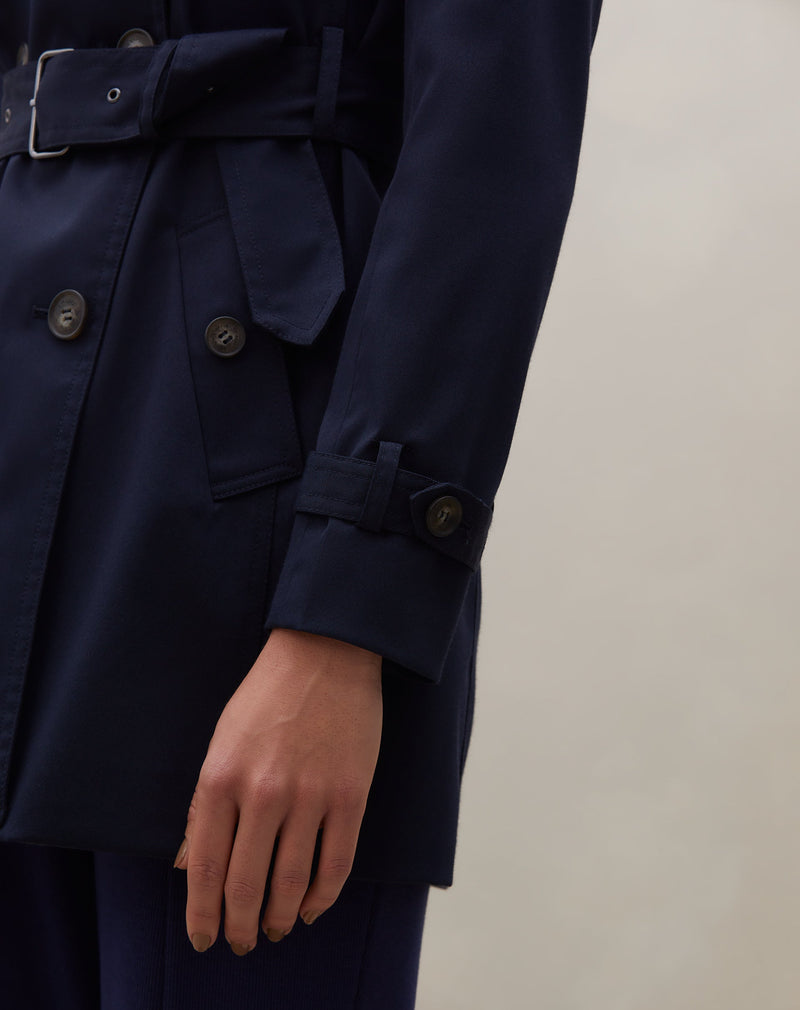 Trench Coat London Breeze - Azul Marinho