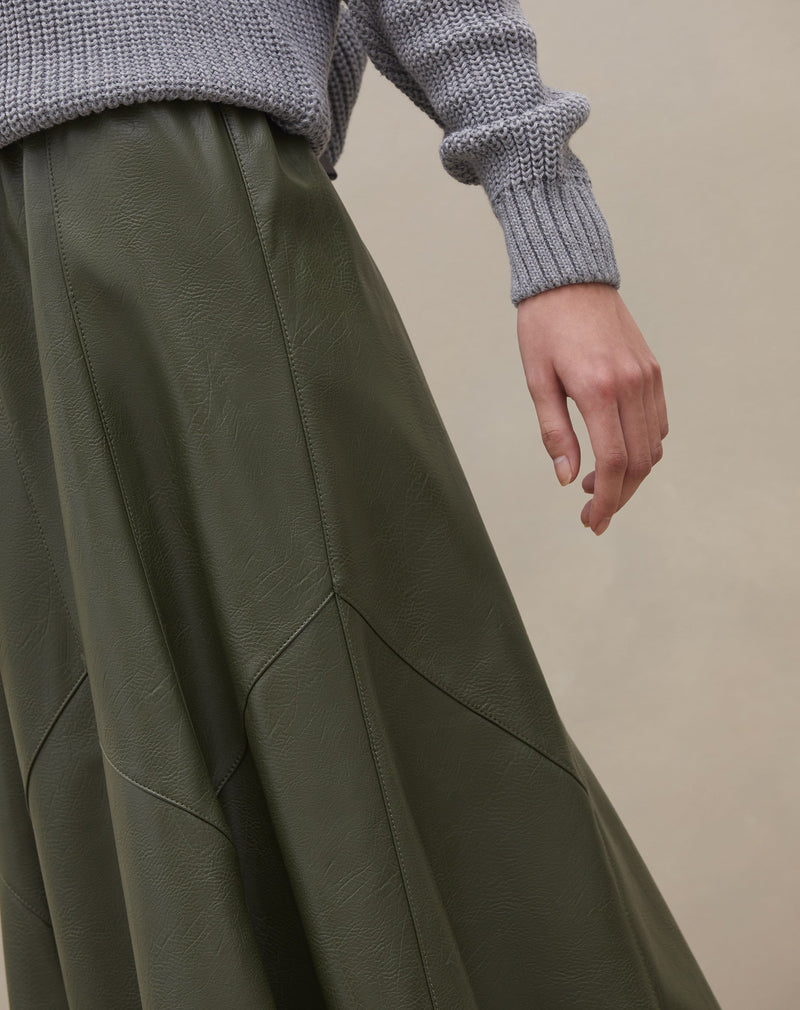 Saia Midi Statement - Verde Militar