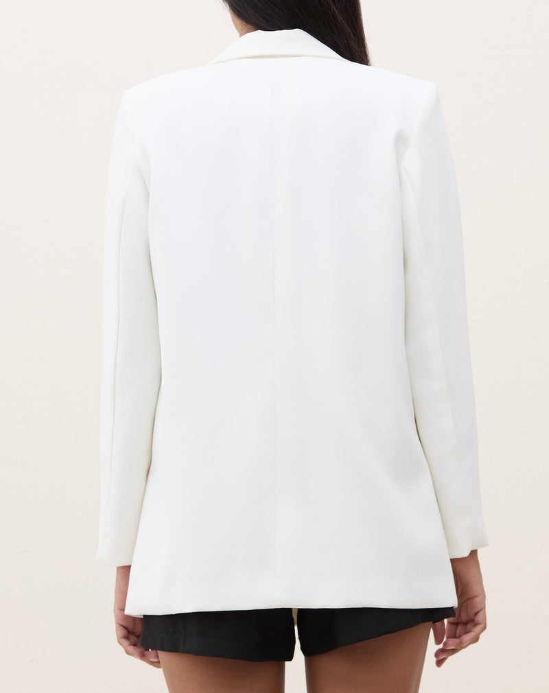 Blazer Fashion Summer Alongado - Off-white