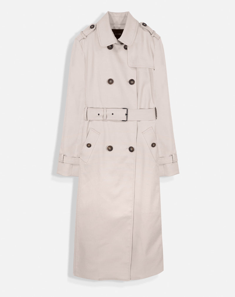 Trench Coat Alongado - Bege