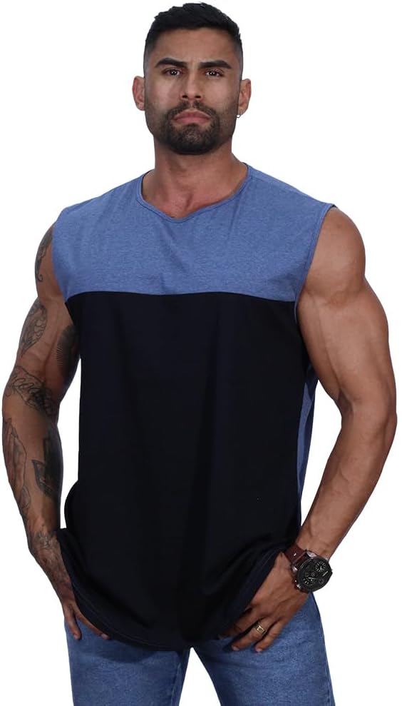 Regata Machão Longline Masculina MXD Conceito Sem Manga Treino Academia Musculação Lisa Cores Básicas