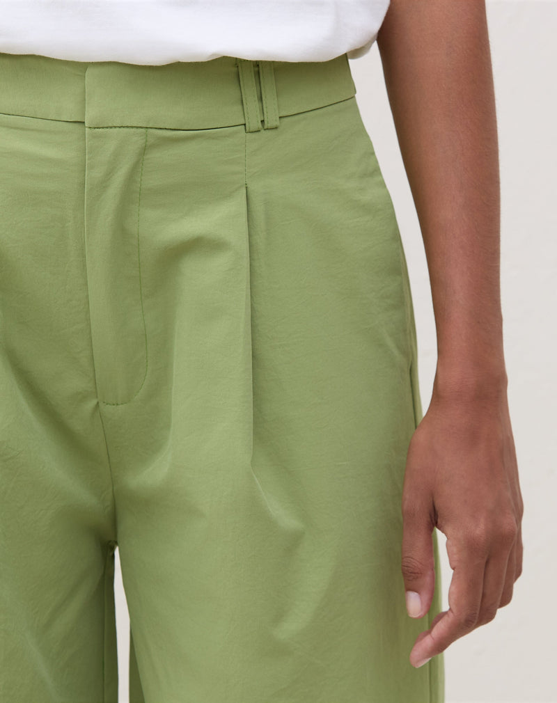 Calça Wide com Passante Duplo - Verde