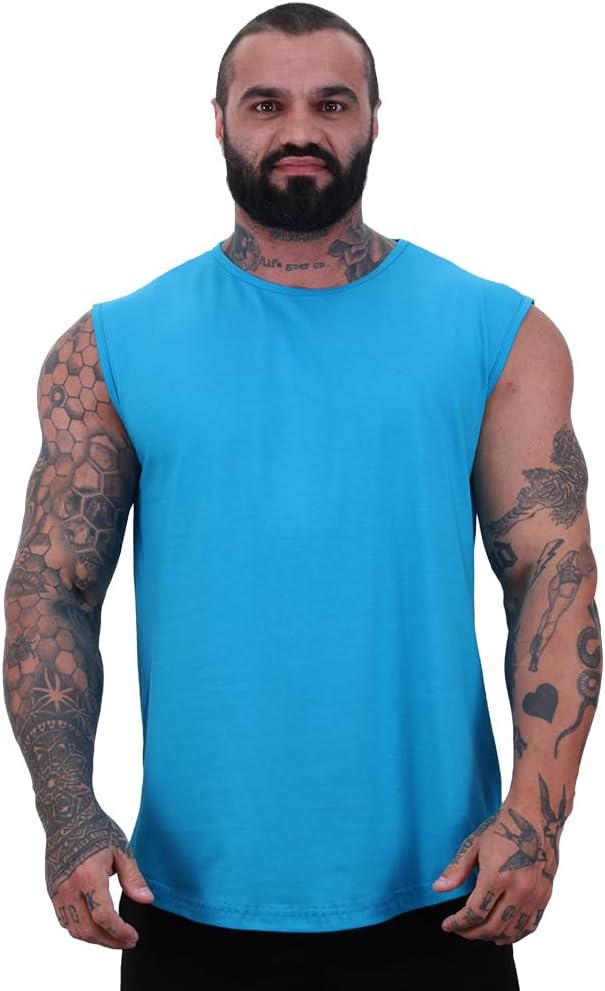 Regata Machão Longline Masculina MXD Conceito Sem Manga Treino Academia Musculação Lisa Cores Básicas