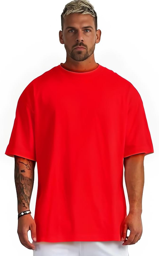 Camiseta Masculina Oversized para Academia, Crossfit, Caminhada e Passeio