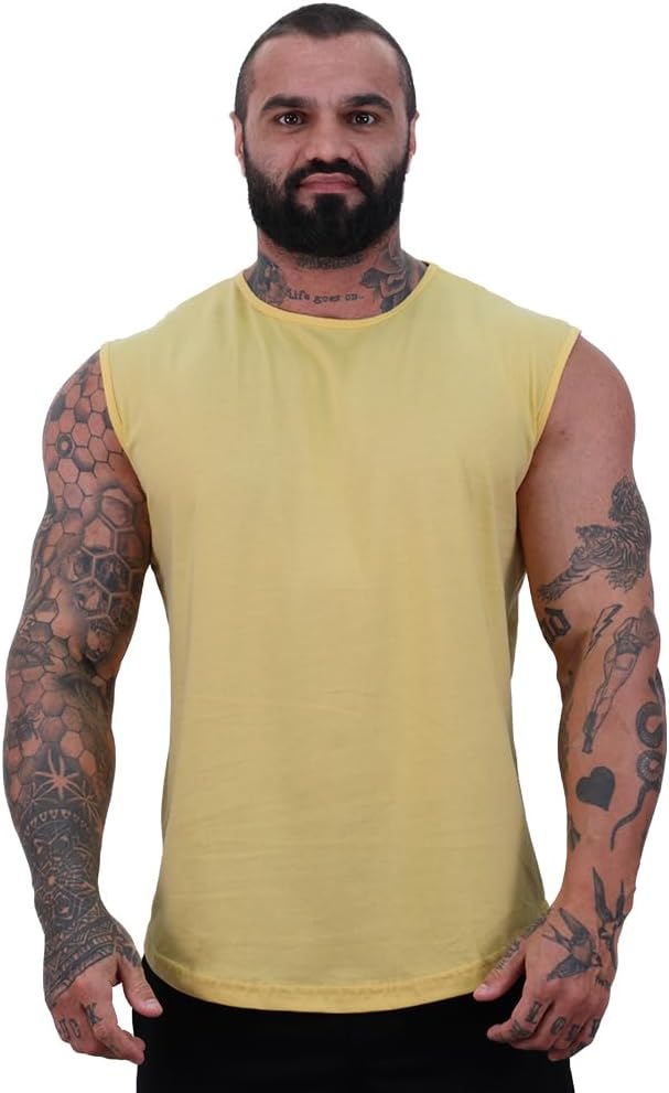 Regata Machão Longline Masculina MXD Conceito Sem Manga Treino Academia Musculação Lisa Cores Básicas