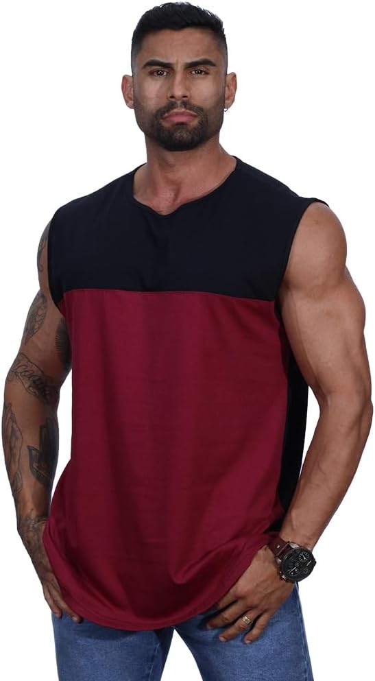 Regata Machão Longline Masculina MXD Conceito Sem Manga Treino Academia Musculação Lisa Cores Básicas