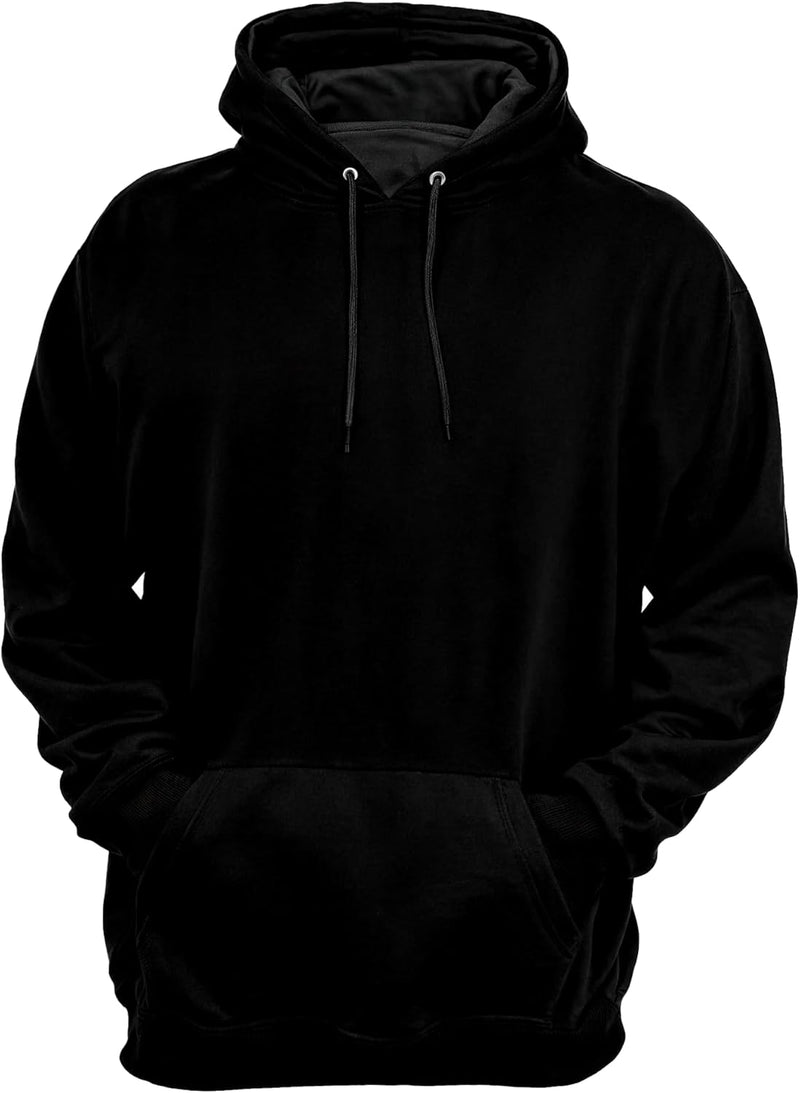 Blusa de Frio Masculina Moletom Liso Sem Estampa Casaco Com Capuz Inverno