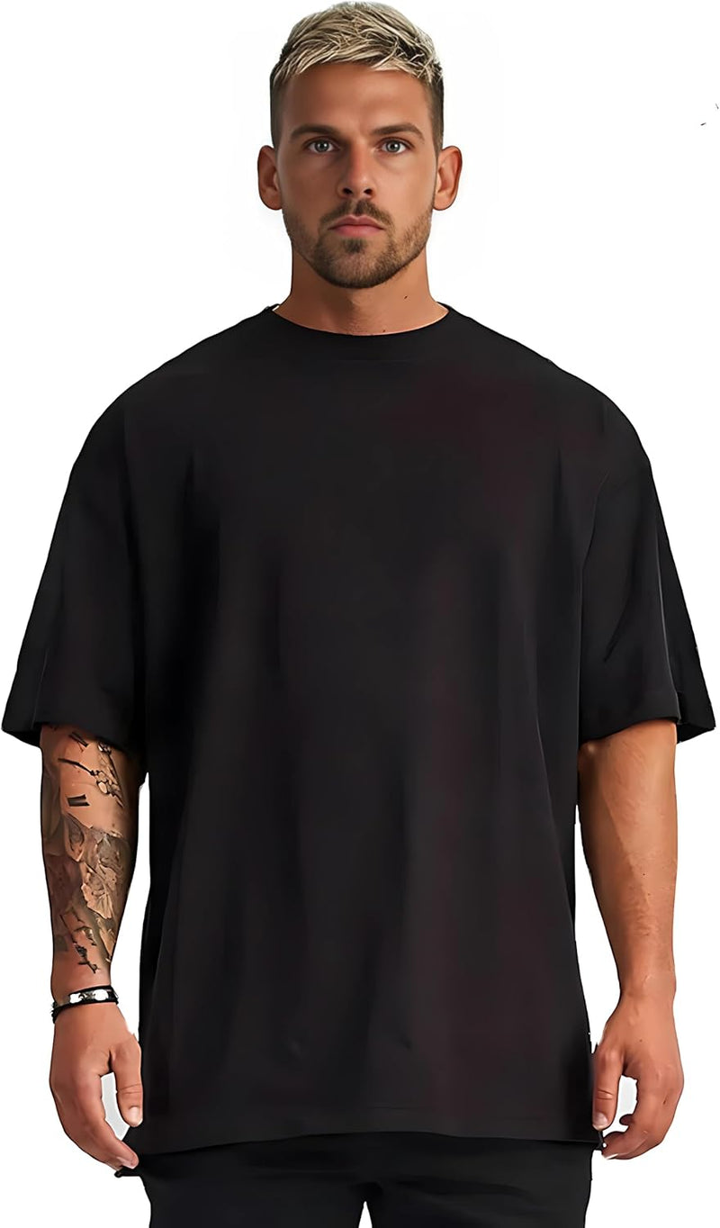 Camiseta Masculina Oversized para Academia, Crossfit, Caminhada e Passeio