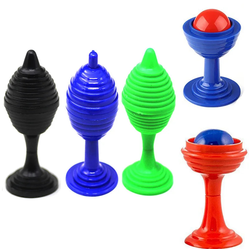 1 Set Trick Toy Ball And Vase Set Close Up Props Tricks Disappearing Ball Vase Toy For Kids Gift Random Color