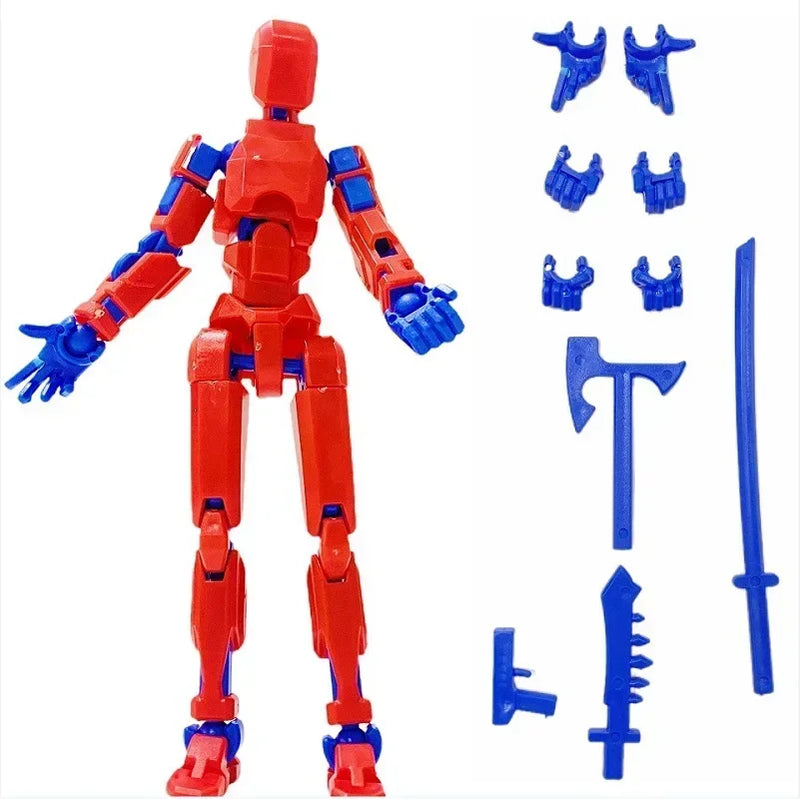 Multi-Jointed Movable Shapeshift Robot 2.0 3D Printed Mannequin Dummy 13 Action Figures Toys Kids Adults Parent-children Games