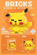 NEW Mini Super Mario Bros Lega Disney Stitch Building Blocks Cartoon Anime Pokemon Pikachu Assembled Bricks Toy For Kids Gift