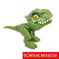 Jurassic Finger Dinosaur Triceratops Tyrannosaurus Model Toys for Kids Creative Finger Biting Dinosaurs Interactive Toy Boy Gift