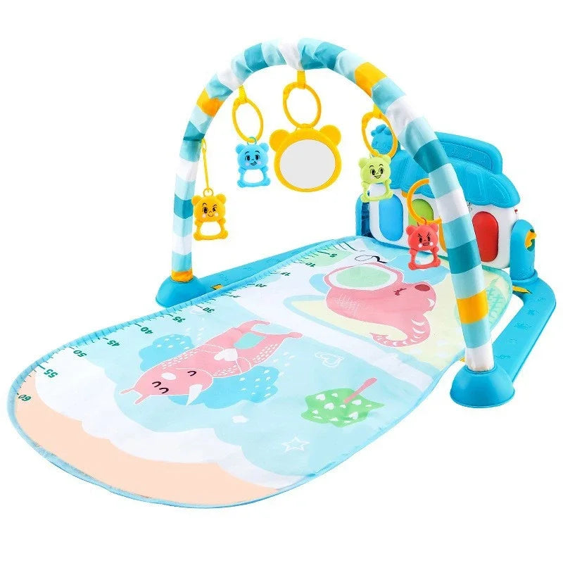 Baby Activity Gym Rack Early Education 0-36 Months Toy Gifts Musical Newborn Piano Keyboard Crawling Blanket Pedal Play Mat