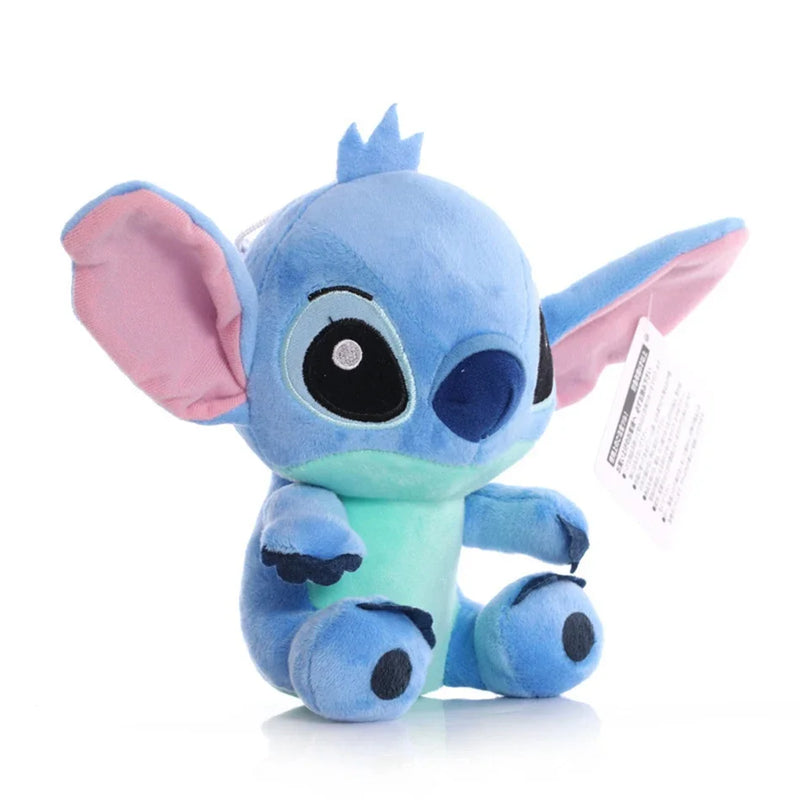 Disney dos desenhos animados azul rosa ponto bonecas de pelúcia anime brinquedos lilo e ponto 20cm stich brinquedos de pelúcia presentes de natal para crianças