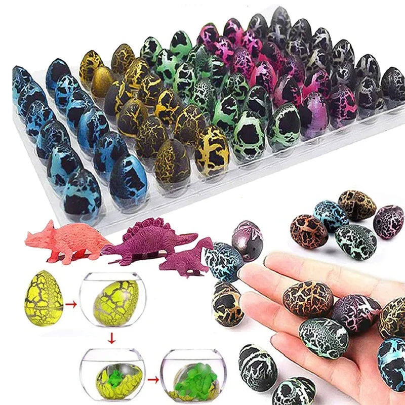 10pcs/set Magic Dinosaur Eggs Hatching in Water Growing Dinosaur Egg Animal Breeding Educational Toys for Children Kids Gifts