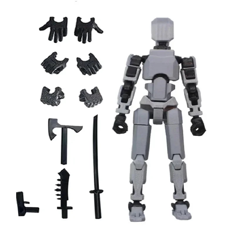 Multi-Jointed Movable Shapeshift Robot 2.0 3D Printed Mannequin Dummy 13 Action Figures Toys Kids Adults Parent-children Games