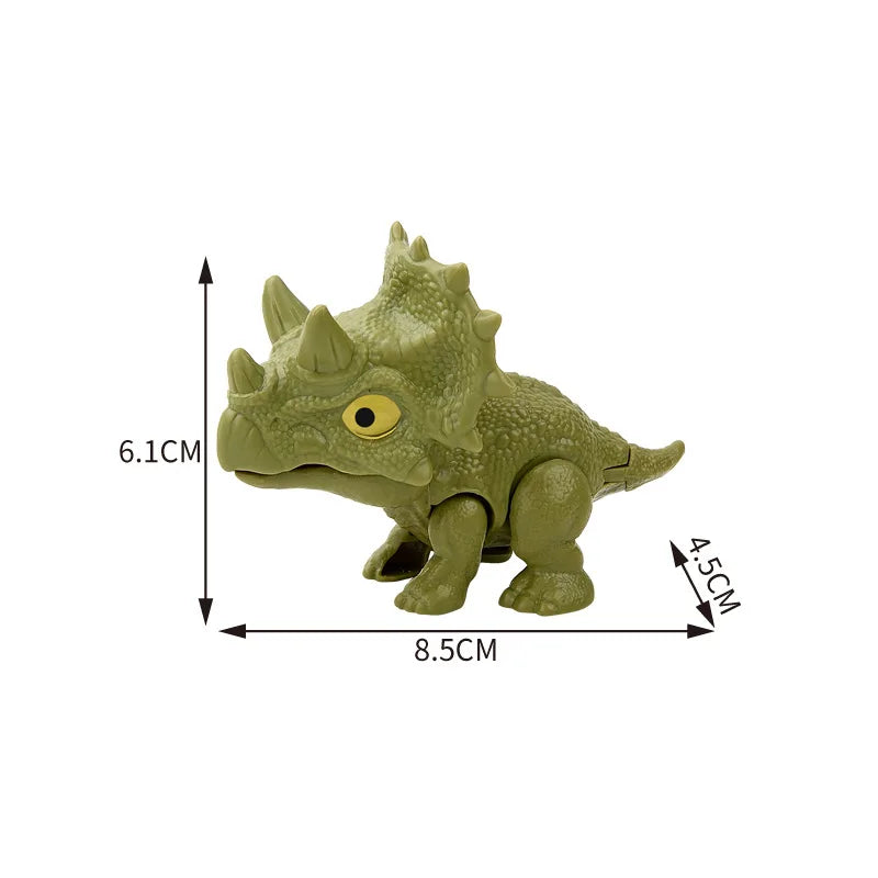 Jurassic Finger Dinosaur Triceratops Tyrannosaurus Model Toys for Kids Creative Finger Biting Dinosaurs Interactive Toy Boy Gift