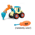 Nut Disassembly Loading Unloading Engineering Truck Excavator Bulldozer Montessori Education Toy Child Screw Creative Tool Car