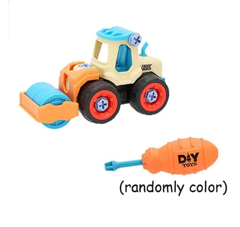 Nut Disassembly Loading Unloading Engineering Truck Excavator Bulldozer Montessori Education Toy Child Screw Creative Tool Car