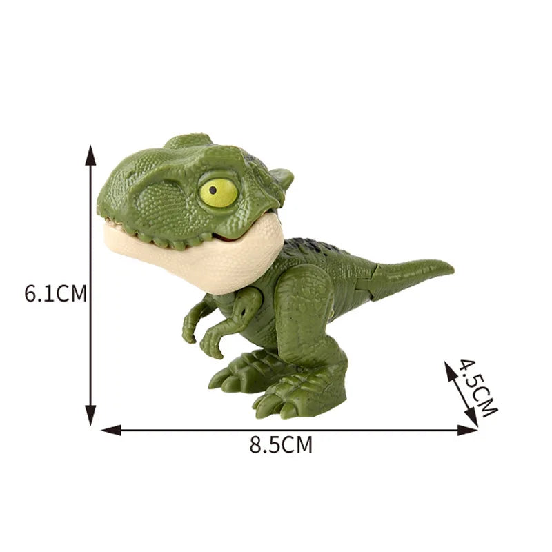 Jurassic Finger Dinosaur Triceratops Tyrannosaurus Model Toys for Kids Creative Finger Biting Dinosaurs Interactive Toy Boy Gift