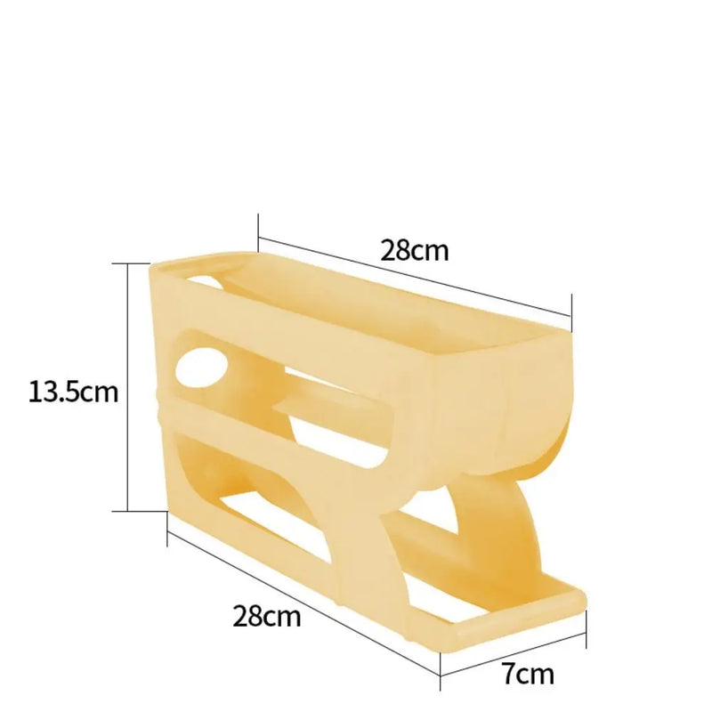 Rolo de ovo automático de 3 camadas/4 camadas, nova cozinha doméstica, rack de rolo de ovo dedicado, economia de espaço, grande capacidade, organizador de ovos