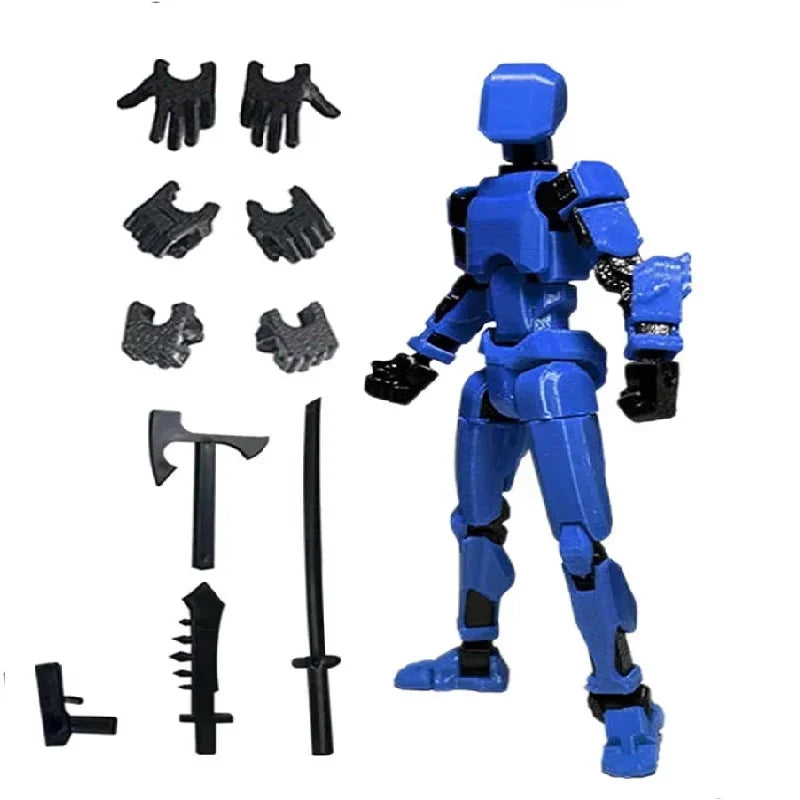 Multi-Jointed Movable Shapeshift Robot 2.0 3D Printed Mannequin Dummy 13 Action Figures Toys Kids Adults Parent-children Games