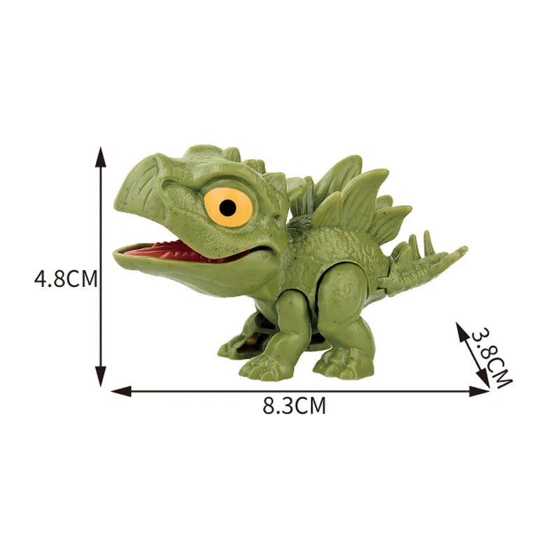 Jurassic Finger Dinosaur Triceratops Tyrannosaurus Model Toys for Kids Creative Finger Biting Dinosaurs Interactive Toy Boy Gift