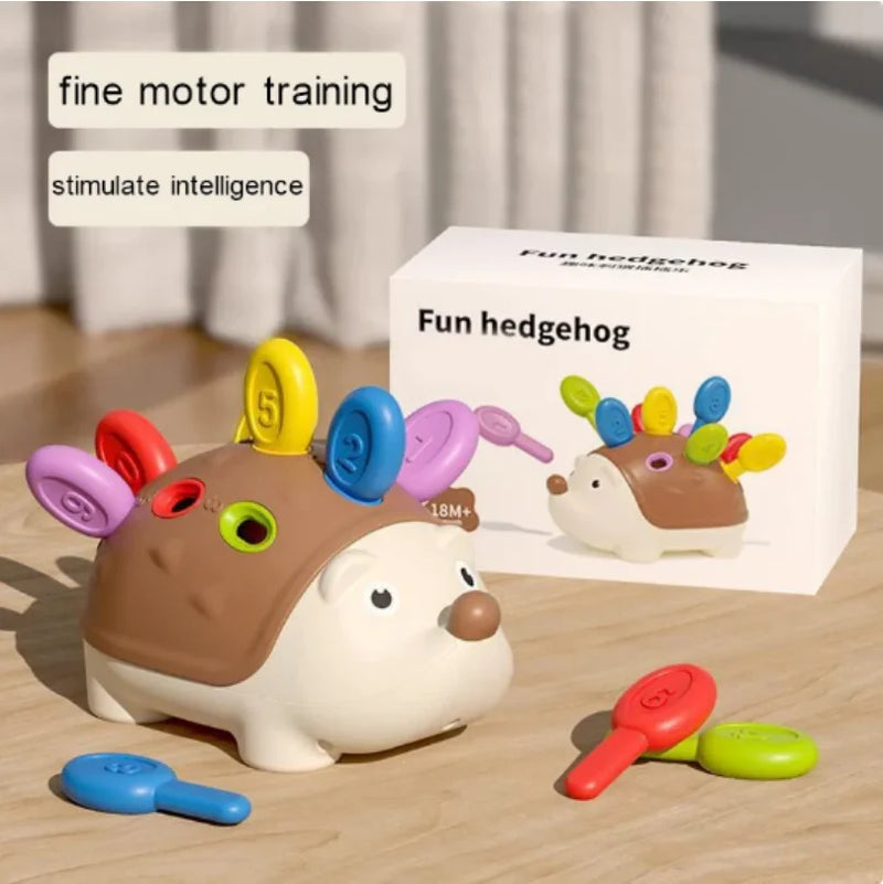 Hedgehog Montessori Baby Toys Hand-eye Coordination Fine Motor Training Develop Concentration Children Sensory Educational Toy