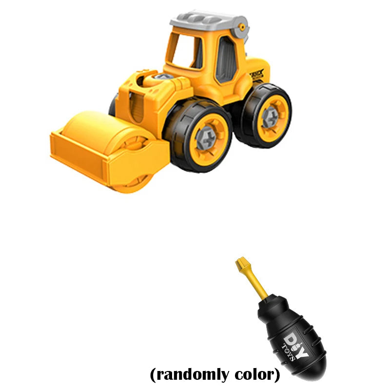 Nut Disassembly Loading Unloading Engineering Truck Excavator Bulldozer Montessori Education Toy Child Screw Creative Tool Car