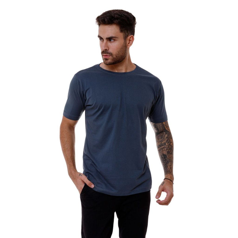 Kit 6 Camiseta Masculina Algodao Premium Slim Fit Manga Curta Anti Suor Anti Odor Camisa Esportiva Bike Corrida Academia Treino