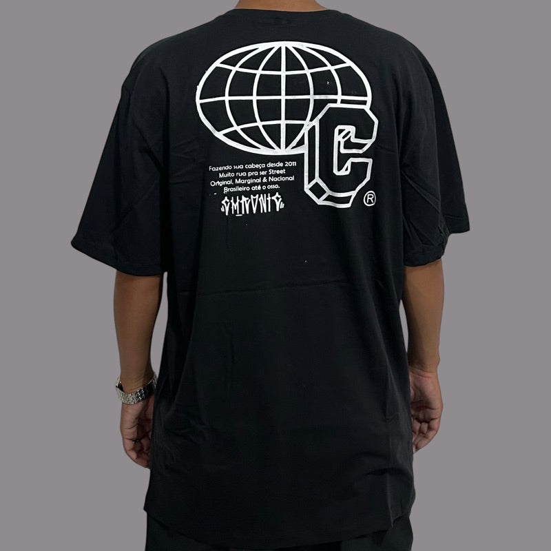 Camiseta Globo Oversized StreetWear 100% Algodão