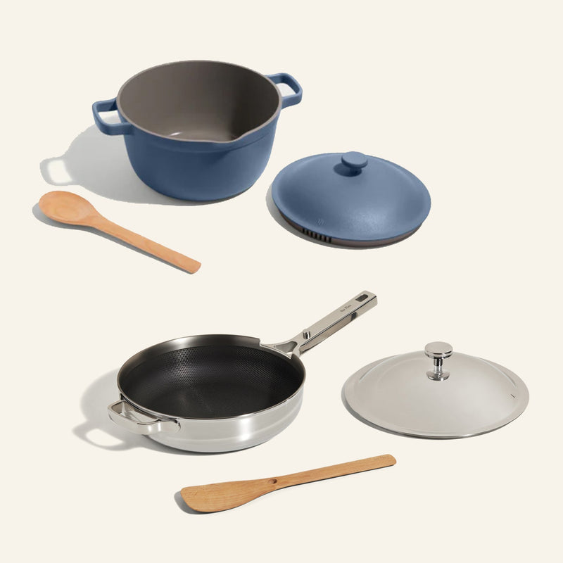 Titanium & Ceramic Cookware Duo