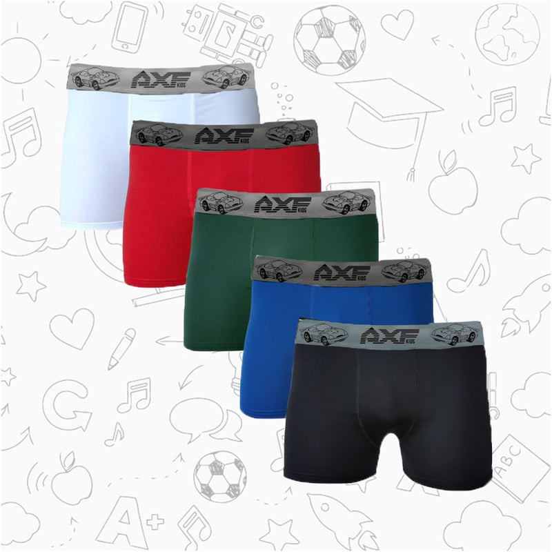 Kit 10 Cuecas Box Boxer Infantil