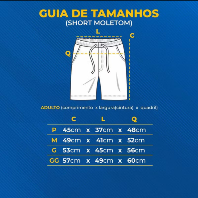 Short Moletom New Masculino